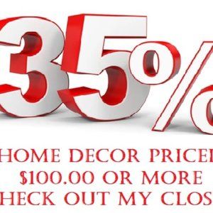 All Home Décor Priced $100 or more On Sale